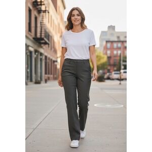 Theory Virgin Wool Grey Trouser Dress Pants